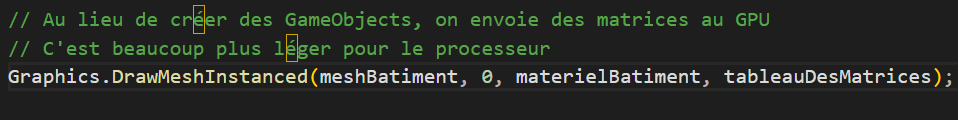 Code C# - GPU Instancing