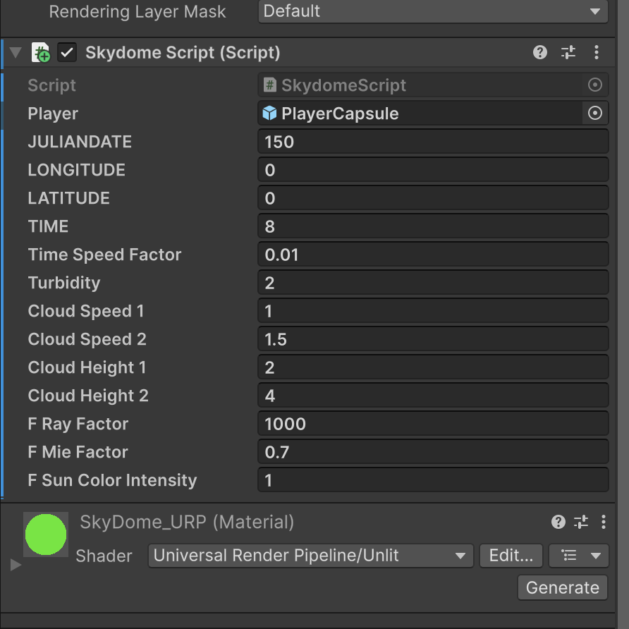Configuration Skydome